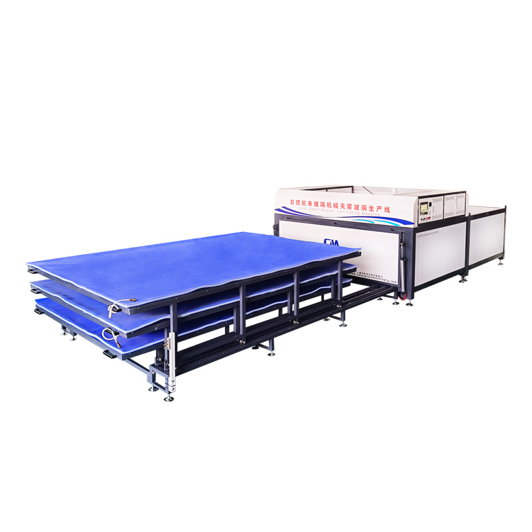 3 layers laminated glass machine