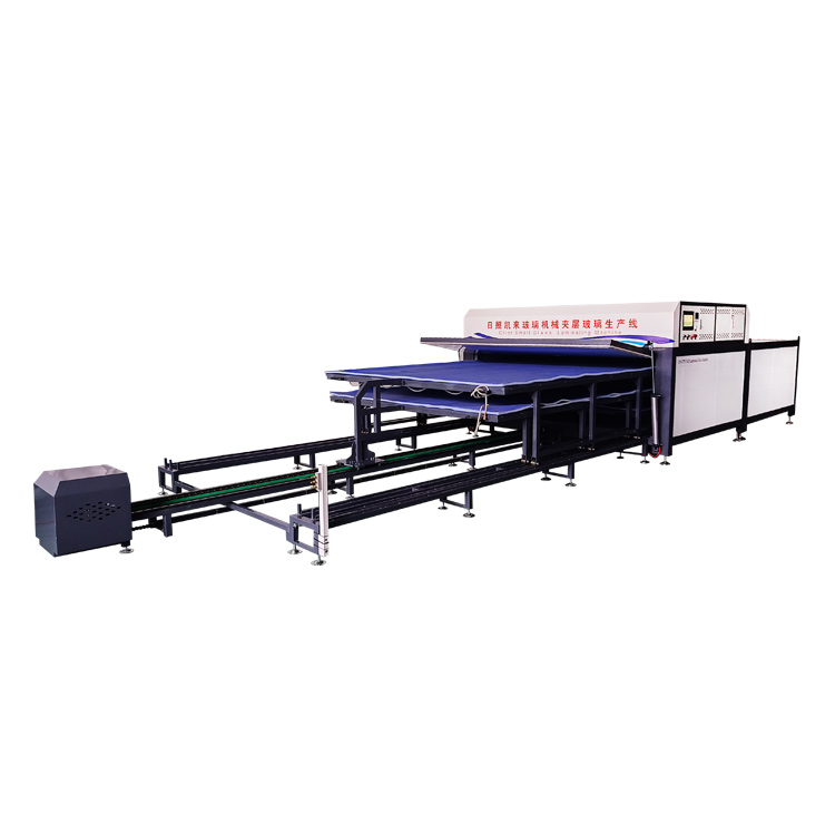 Automatic in and out laminated glass machine