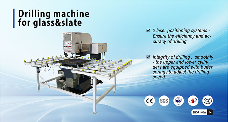 China factory PLC control glass drilling machine