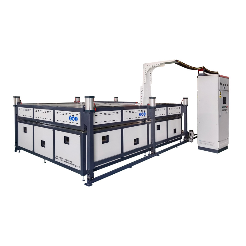 Glass heat bending furnace